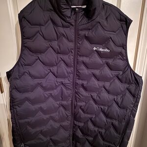 Columbia Black Puffer Vest XXL